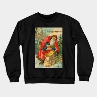 Vintage Santa Christmas Funny Crewneck Sweatshirt